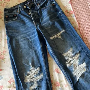 Ripped Straight Denims