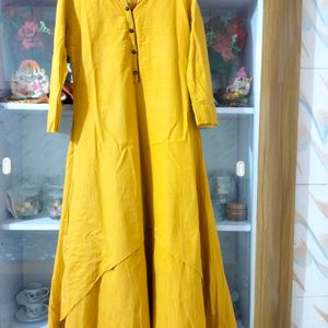 Mustard Yellow Ethnic Kurta