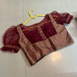 Maroon Designer/ Master Stiching Blouse