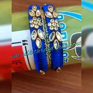 Kundan Silk Thread Bangle