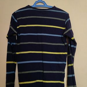 Boy's Navy Blue Cotton Top/shirt