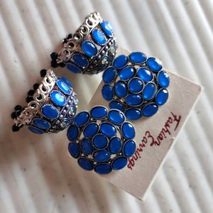 Blue Jhumka