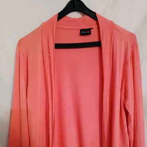 coral colour shrug