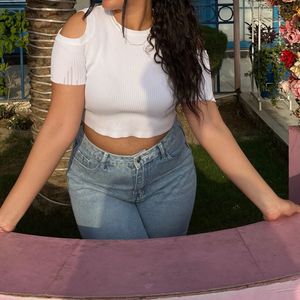 White Crop Top