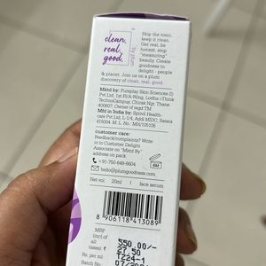 New PLUM Face serum