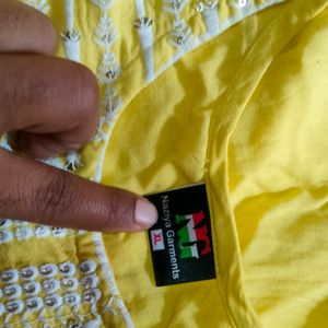 Lime Yellow Stright Kurta