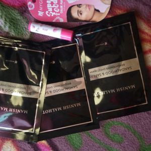 Manish Malhotra Sheet Mask With Cute  Freebie