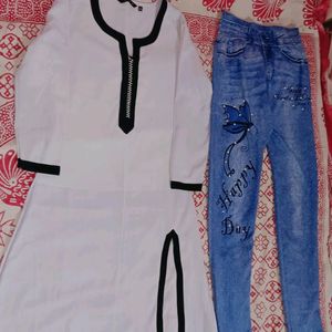 Rs - 199 Only Letest Fancy Kurti With Jeggings