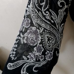 Black Kurti With Beautiful Designs