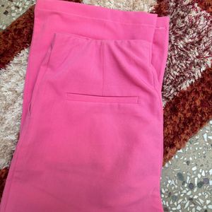 H&m Pink Bootcut Trauser