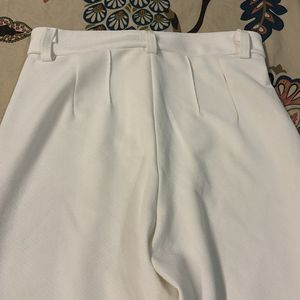 White Office And Casual Wear Trouser