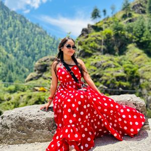 Polka Dot Red Dress