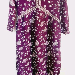 Beautiful Purple Kurta Set (Women's)