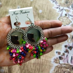 Multicolour Mirror Earrings