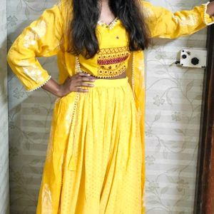 New Festive Diwali dress-crop top,plazo,shrug -950