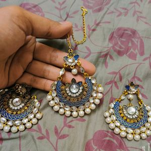 Earrings With Bindiya