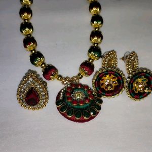 Silk Thread Jewellery Necklace