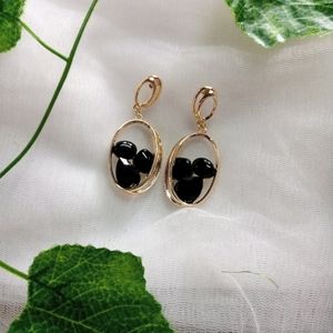 Korean Earring (Black Stone)🖤💫✨