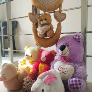 Combo Of 7 Soft Toys