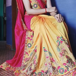 Saree Multicolour Wedding Wear