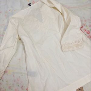 Branded Tunic Top With Work