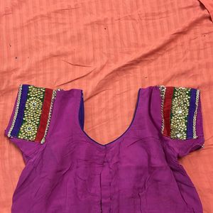 Purple Heavy Designer Saree