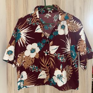 Crop Beach Wear Casual Shirt