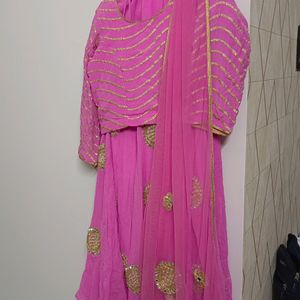 Lehenga Choli With Attached Dupatta