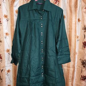 Beautiful Green Shirt Dress