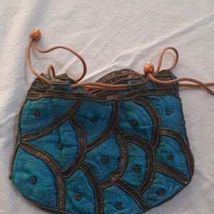 Blue Potli Bag