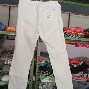 Swan White Slim Jeans👖