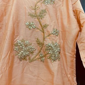 Peach Kurta