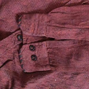 Rarely Used Mens Maroon Shirt