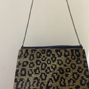 Leapord Print Sling Bag For Parties