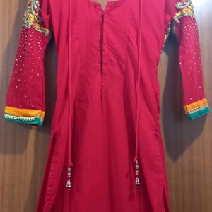 Red Kurta