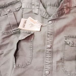 Silver Denim Shirt