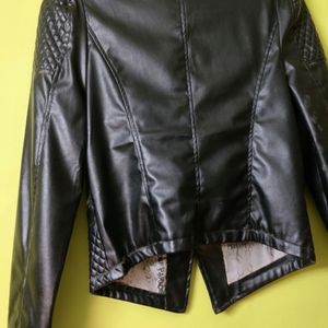 Black Biker Leather Jacket