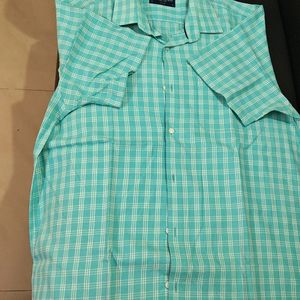 Sea Green Peter England 42 Size Shirt