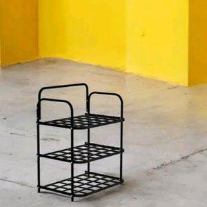 New/Unused Metal And Plastic Shoe Rack