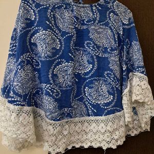 Cape Style: Trending Blue Top