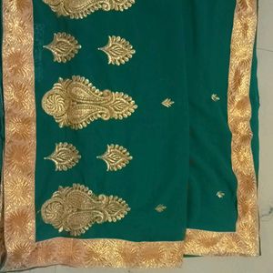 Green Colour Saree