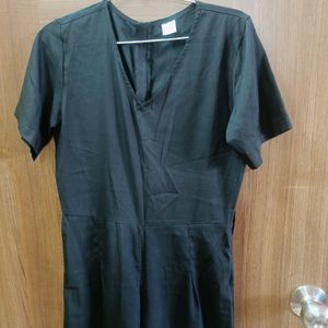 Black Jumpsuit With Belt For Women Size S.