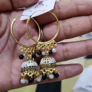 Beautiful 😍 Earrings With Jhumka