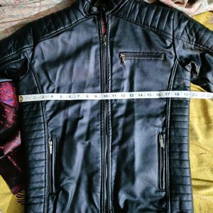 Leather Look Jacket Only One Time Wear