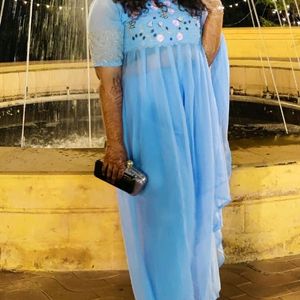 Blue Kurti Set