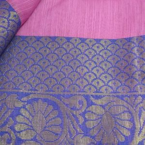 Cotton New Pink Saree