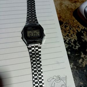 Casio Silver Stain Less Steel Wrist Watch