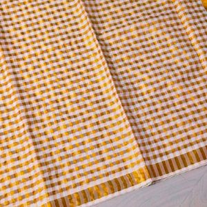 Kerala Traditional Cotton Blend Saree