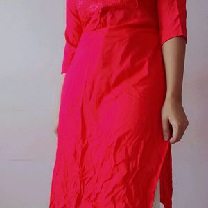 Cotton Kurti, Mirror Work