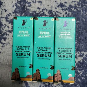 3 Pilgrim Alpha Arbutin & Vitamin C Serums